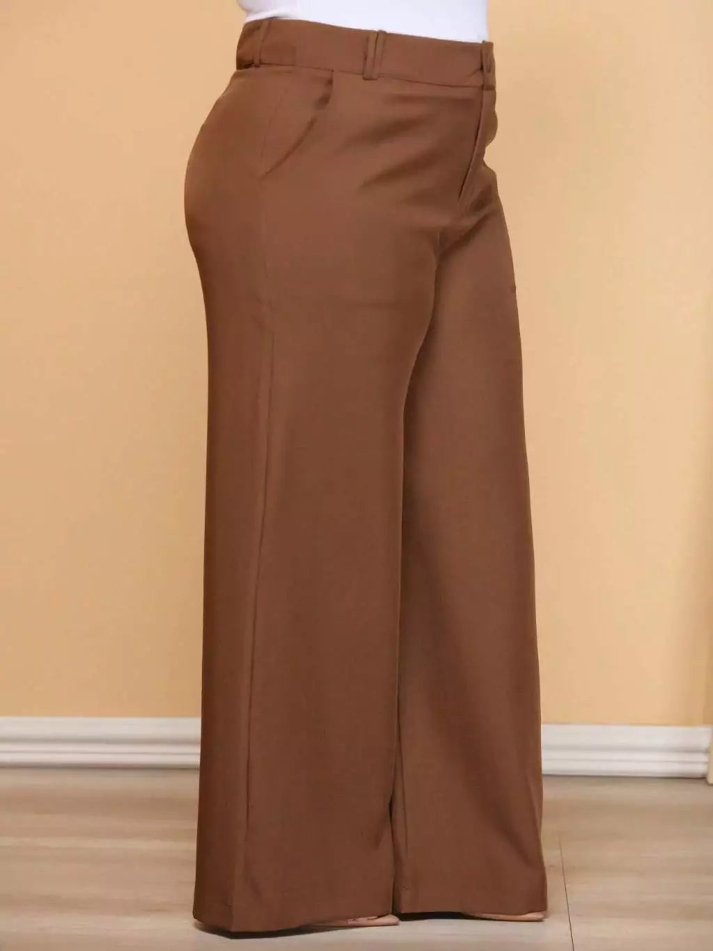 Kit 2 Calça Pantalona Alfaiataria Plus Size com Cinto